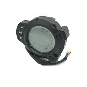 Ktd bws125 visor digital lcd ajustável, 7 cores, painel medidor odômetro tacômetro velocímetro para motocicleta