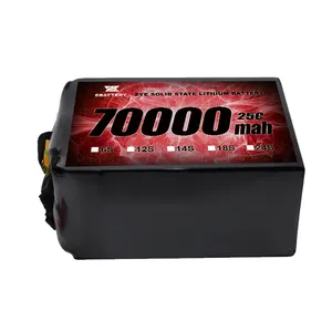 Batterie Li-ion Stockage d'énergie Batterie Lipo Li-polymère 70ah 108ah 150ah 200ah 300ah Batterie à semi-conducteurs pour Drone à grande charge