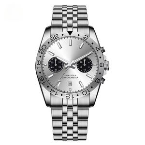 Montre de plongée professionnelle pour homme OEM ODM, luxe, acier inoxydable, chronographe à aiguilles, cristal saphir, mouvement Seiko, style business - Product Image 3