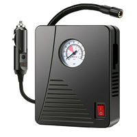 High Quality 12V ABS Portable Car Air Compressor Tire Inflator Pump with Tire Pressure Monitor for Vehicles