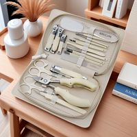 Nouveau kit de manucure et pédicure professionnel de luxe en acier inoxydable, ensemble de coupe-ongles, ciseaux, lime à ongles - Durable, portable, boîte personnalisée avec logo