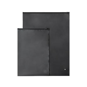 Sac à vêtements Bikini étanche à fermeture éclair personnalisé givré de haute qualité écologique sac noir mat dans un emballage en plastique - Product Image 1