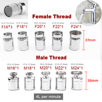 Adaptateurs de buse de robinet de robinet d'évier de cuisine femelle 20mm, adaptateur de filtre d'aérateur de robinet pivotant à 360 degrés