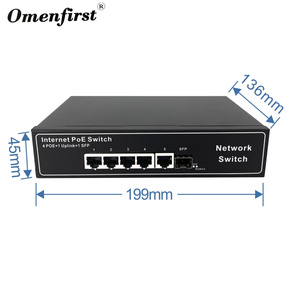 Công tắc mạng Gigabit 4 cổng với 1 cổng đường lên 1000m 1sfp tất cả các công tắc <span class=keywords><strong>Ethernet</strong></span> không được quản lý Gigabit với chức năng SNMP QoS - Product Image 6