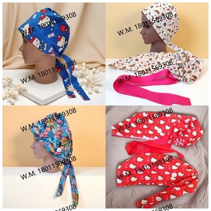 Gorros Quirúrgicos Power Girl con Forro de Satén, Logotipo Personalizado, con Lazos Ajustables, Unisex, para Enfermeras, con Botones, para Uso Hospitalario - Product Image 6