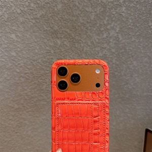 เคสโทรศัพท์หนังลายจระเข้เงาหรูหราสำหรับ iPhone 17 Air 16 15 14 Plus 13 11 Pro Max แบบไร้ขอบ ป้องกันแรงกระแทก สำหรับผู้หญิง - Product Image 4