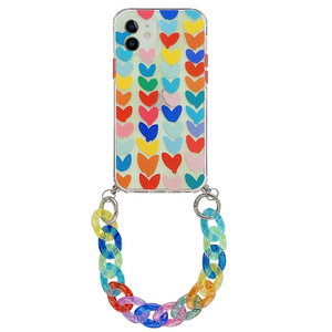 เคสโทรศัพท์มีสายคล้องมือสีสันสดใส,โรงงานจีนสำหรับ <span class=keywords><strong>iPhone</strong></span> 11 12 13 Pro X XS MAX <span class=keywords><strong>XR</strong></span> - Product Image 5