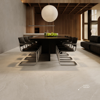 Carrelage Céramique 900x1800 Beige Mat Imperméable Antidérapant Résistant aux Acides Texture Imitation Pierre pour Villa, Chambre d'Hôtel, Salon