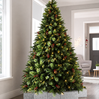 MaoSheng Arbre de Noël géant en cèdre de haute qualité, écologique, artificiel, blanc neige, en PE+PVC, hauteur 150-240 cm, pour centres commerciaux