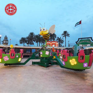 Petite machine de jeu de manège d'avion volant rotatif pour enfants de 6 places pour les enfants de 3 à 8 ans, manège d'avion à commande automatique - Product Image 3