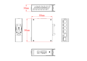 6-Ports Gigabit Industrial PoE <b>Ethernet</b> <b>Switch</b> 5*10/100/1000M RJ45 Ports + 1*1000M Uplink SFP Port Network <b>Switches</b> - Product Image 2