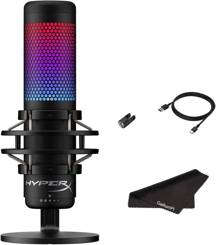 100% Original Wholesale Price in Stock Kingston HyperX QuadCast S Professional E-Sports Live Rgb Computer Microphone Mic