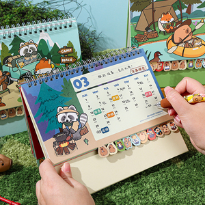 2026 Capybara Wild Friends Series <span class=keywords><strong>Calendrier</strong></span> de forme spéciale avec utilisation comme horloge - Product Image 4