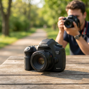 Appareil photo reflex numérique plein format <span class=keywords><strong>Canon</strong></span> EOS 5D Mark III d'occasion avec objectif EF 50mm f/1.8 STM - Vente en gros - Product Image 2