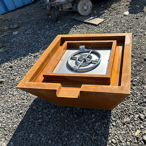 Bol à feu en métal de haute qualité Patio Fire Pit fontaine à eau cascade pour piscine fontaine à eau en acier corten foyer à gaz - Product Image 5