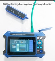 OTDR 16-en-1 avec écran 4,3 pouces, 1625 nm, 28 dB, 26 dB, testeur de câble fibre optique FTTH 10G OPM et équipement d'outil de test de réseau RJ45
