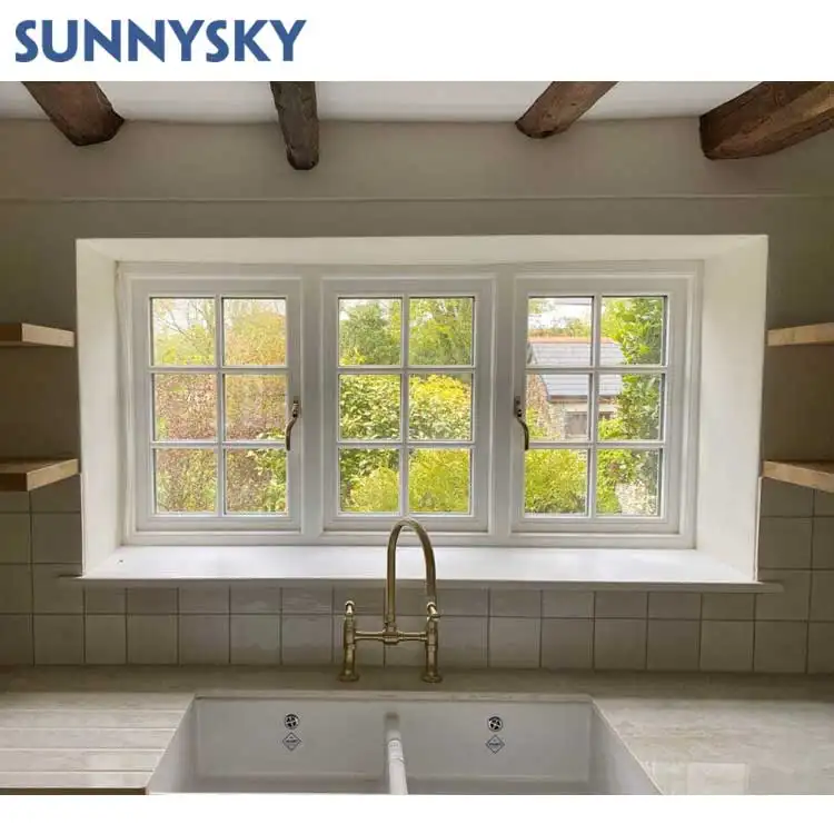 Sunnysky 알루미늄 에너지 효율적인 디자인 슬라이딩 윈도우 슬라이드 부드럽게 윈도우 기타 슬라이딩 유리 알루미늄 창