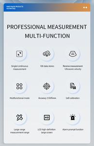 Misuratore di misurazione dello spessore di metallo in plastica digitale 0.01mm risoluzione prezzo di fabbrica ad alta precisione misuratore di spessore ad ultrasuoni - Product Image 3