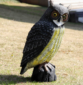 Búho de Plástico de <span class=keywords><strong>Cuerpo</strong></span> Completo para Ahuyentar Aves, Control de Plagas, Ahuyentador de Aves Rurales y Ratones - Product Image 6