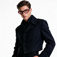 Kacamata Cat Eye Unisex Optik Vintage Oval Bingkai Lensa Bening Fashion Ramah Lingkungan Solid Harian Kantor Kacamata ZH8861 Grosir