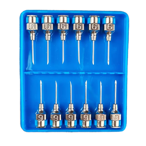 Aguja de Jeringa Veterinaria Reutilizable Ortho Genix de Acero Inoxidable para Inyección de Vacunas en Perros, Caballos y Gatos - Product Image 1