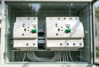 Interrupteur de transfert automatique monophasé CNXE CXQ1-80SE 4P 80A type PC ATS 8kA AC230V 50/60Hz type rail DIN solaire photovoltaïque résidentiel