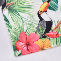 Tela de Punto Elástica y Transpirable de Seda de Leche 100D con Estampado Floral Digital Personalizado para Ropa Interior de Niños y Niñas