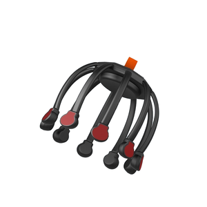 BBK-TB Nouveauté Masseur Électrique Vibrant 360 Degrés à 10 Moteurs pour Tête et Cuir Chevelu, Rechargeable par USB, Batterie <span class=keywords><strong>au</strong></span> Lithium - Product Image 5