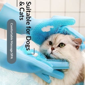 Gants de bain en silicone avec brosse et peigne pour un nettoyage et un soin en profondeur - Product Image 2