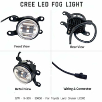 Vente en gros de phares antibrouillard LED Golden Eye 22W 9-30V 3000K 81210-60240 pour Toyota Land Cruiser 300 LC300