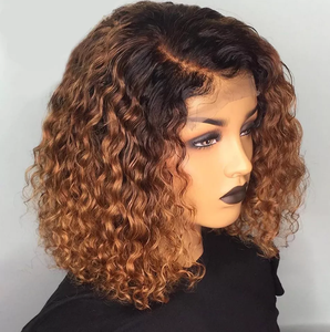 Onda profonda 13x4 parrucca corta in pizzo frontale cipixie riccia <span class=keywords><strong>capelli</strong></span> umani brasiliani <span class=keywords><strong>parrucche</strong></span> per donna nera - Product Image 4