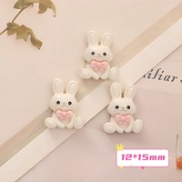 Mini Coque de Téléphone Adorable Motif Animal (Grenouille, Lapin, Dinosaure) en Crème Adhésive à la Goutte d'Huile pour Accessoires de Bijoux DIY
