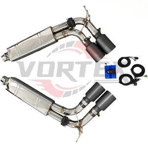 ระบบท่อไอเสีย Vortex Valvetronic Performance สำหรับรถยนต์ Mercedes Benz G-Wagon W463 W463A G550 G500 แบบปลายท่อออกด้านข้าง - Product Image 3