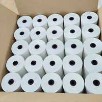 Rollos de recibos térmicos de 57mm, papel de caja registradora de una sola capa de 57x50mm para máquina POS, cajero automático, modelo personalizado