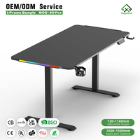 Fabricant de bureaux debout OEM/ODM en gros – Table de bureau réglable en hauteur à moteur unique, idéale pour le gaming