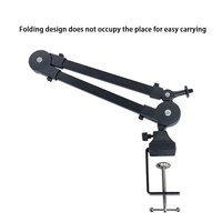 Microphone en métal bras réglable support Studio bureau Table micro support microphone pour la diffusion en direct enregistrement Boom Stand Holder