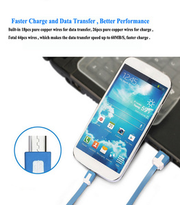 China Cheapest Colorful Flat Noodle Design Charging Cord Micro <strong>Usb</strong> Data <strong>Cable</strong> <strong>for</strong> Mobile Phone - Product Image 4