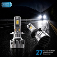 Kit de remplacement d'éclairage automobile DG007 70W 3570*15core Lamp Beads, ampoule de phare LED haute puissance Canbus H7 H4 H11 H1 9005 9006