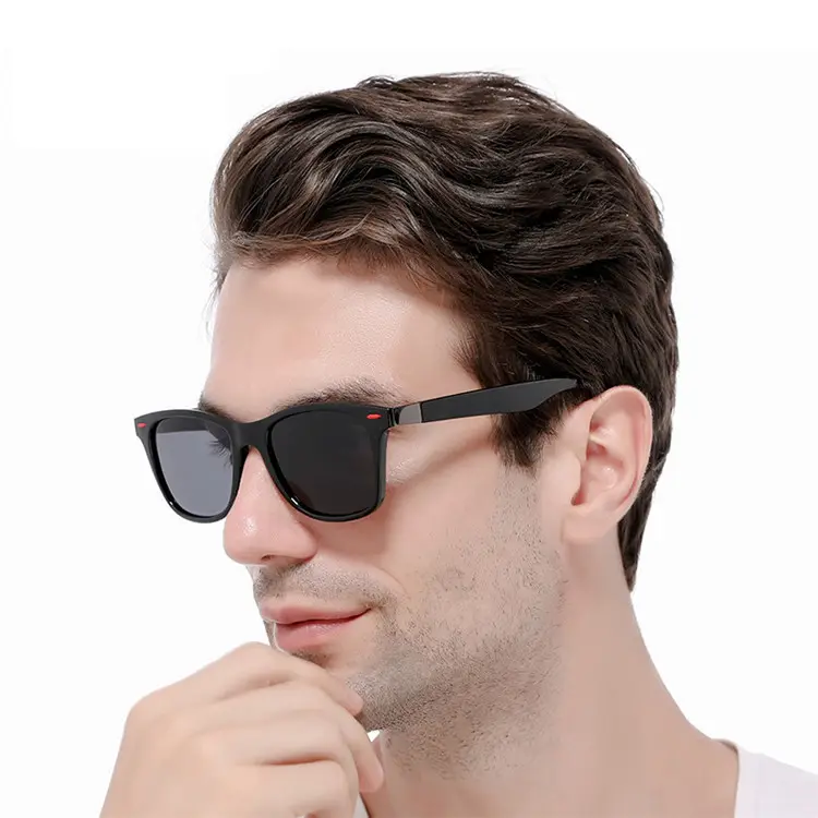 Kacamata Hitam Polarisasi Pria, Kaca Cermin Terpolarisasi, Warna Berkilau