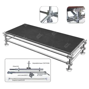 SIL Customized Stage Pro Metalique 20x16 Metal Frame Structure Layer Steel Stage Accessories