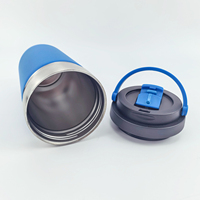 Gobelet isotherme en acier inoxydable 304 de 550 ml – Tasse thermos portable à double bec verseur pour usage extérieur et intérieur, idéal pour la voiture