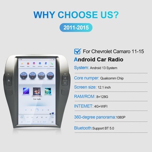 Navihua New Upgrade 12.1inch Tesla Screen for Chevrolet Camaro 2011-2015 Android Car Radio Multimedia Carplay <b>Auto</b> Head Unit - Product Image 6