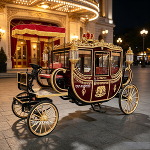 Calèche royale de luxe européenne fermée, électrique, idéale pour les sites touristiques et les lieux de mariage - Product Image 1