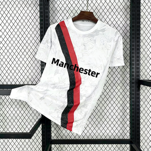 Nouveau <span class=keywords><strong>maillot</strong></span> de football <span class=keywords><strong>anglais</strong></span> Manchester Mess 2025/26 pour homme Unichoice, 100% polyester, respirant, séchage rapide, manches courtes - Product Image 1