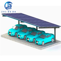 Abri solaire personnalisable pour voiture, support de montage photovoltaïque antirouille pour parking privé, installation solaire extérieure pour véhicules