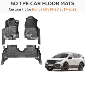 พรมปูพื้นรถยนต์ TPE แบบสั่งทำพิเศษสำหรับ Honda CRV LHD PHEV ปี 2012-2016 |   แผ่นรองพื้นกันน้ำทุกสภาพอากาศ ชุดเต็ม ของแท้จากโรงงาน - Product Image 2