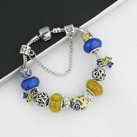 Bracelets porte-bonheur SUXUAN en perles de verre agate et ruban, pour la sensibilisation au cancer du sein, bijoux inspirants pour femmes, cadeau