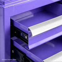 Armoire à outils portable en acier avec 3 tiroirs, verrouillable, OEM OBM, capacité de charge de 300 kg, garantie de 3 ans, rangement d'outils