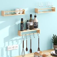 Étagères flottantes murales avec LED, étagère suspendue naturelle, étagère murale pour plantes, rangement en bois rustique pour la chambre à coucher, le salon, la salle de bain, décoration