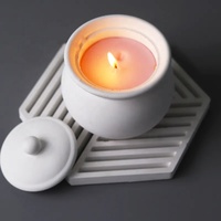 Boîte de rangement en résine époxy cristalline DIY avec couvercle, moule en silicone miroir, forme de bijoux en plâtre, outil pour gâteau, matériau en béton